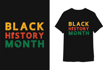 Black history month t-shirt design.