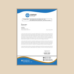 Creating a Simple and Clean A4 Corporate Business Letterhead with Vector Design and Bleed
