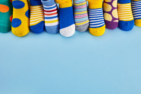 World Down syndrome day background. Rock you socks.