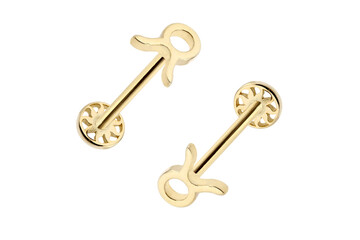 piercing earrings gold silver ideas white key isolated lock old security metal white keys antique door