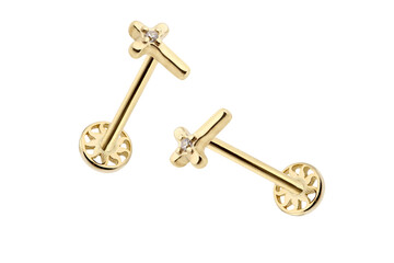 piercing earrings gold silver ideas white key isolated lock old security metal white keys antique...