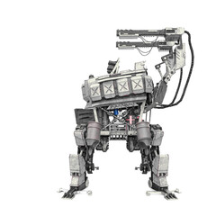 walking apocalyptic drone side view