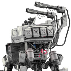 walking apocalyptic drone close up view