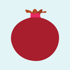 Obraz premium Illustration of a beautiful and neutral Pomegranate
