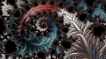 Fractal complex color - Mandelbrot detail, digital artwork for creative graphic design