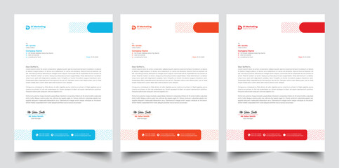 Professional corporate official business letterhead design