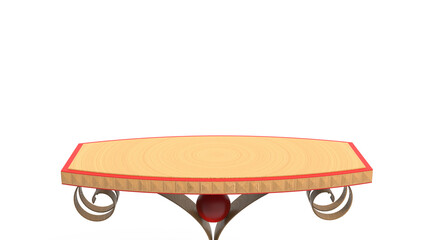 Table isolated on white background