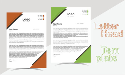 Corporate Letterhead Design Template.