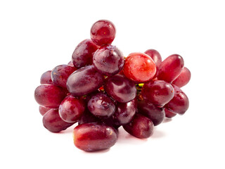Ripe juicy grapes isolated on white background. Close-up.