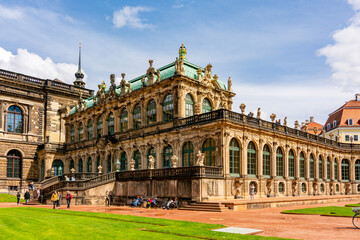 Fototapeta na wymiar Dresdner Zwinger complex in Dresden, Germany