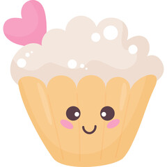 cute character  muffin