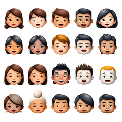Enter The World Of The Most Unique Emoticons | Emoji | PNG | No Background | Generative AI Artwork