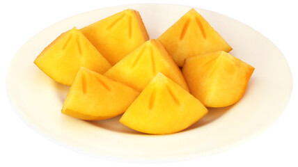 pieces of persimmons