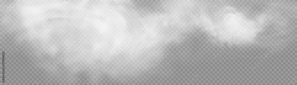 Poster smoke background. realistic decorative fog effect and transparent magic fog. white vapor, border of 