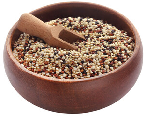 Fresh mixed quinoa in a bowl