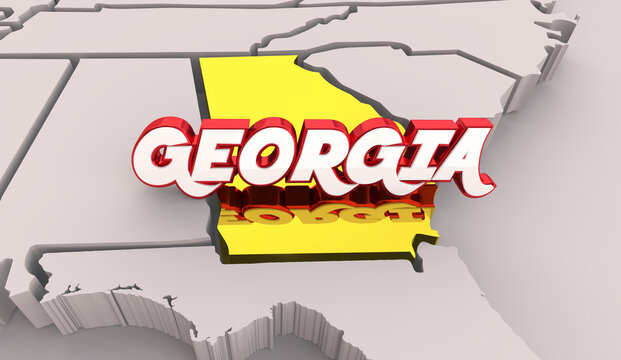 Georgia GA State Map Business Travel Tourism 3d Illustration.jpg