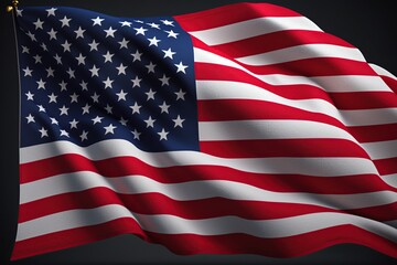 Waving United States Flag