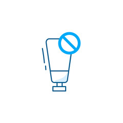 Silicon-Free vector line icon.