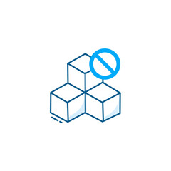 Sugar-free product vector line icon.