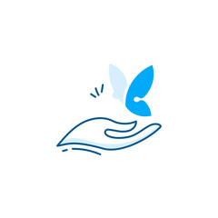 For Sensitive Skin vector line icon. Gentle Skincare for Sensitive Skin