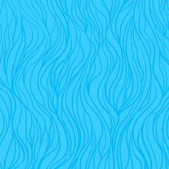 Fototapeta premium Wavy background. Hand drawn abstract waves. Stripe texture with many lines. Waved pattern. Colored illustration for banners, flyers or posters