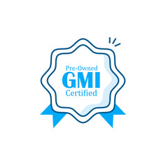 GMI-certified vector badge illustration.