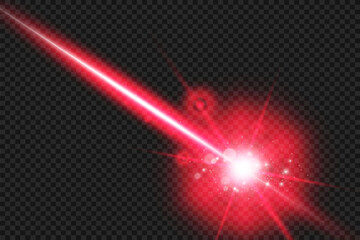 Fototapeta na wymiar Abstract laser beam. Transparent isolated on black background. Vector illustration. 