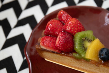 close up Danish Fruit Cake
