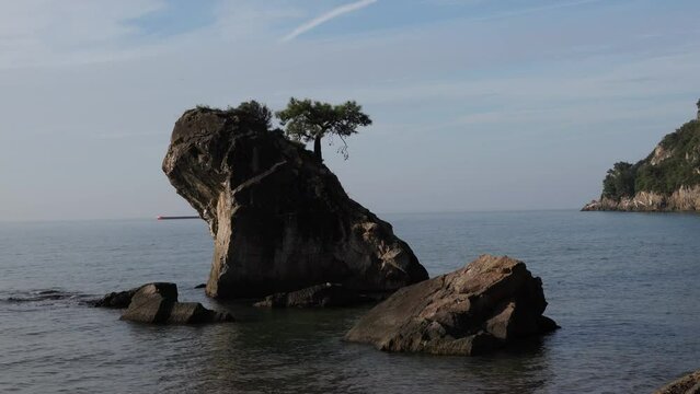 Panoramic view of Inkumu Beach, Bartin, Turkey 