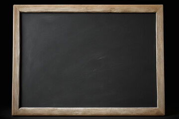 Empty black chalkboard. generative AI