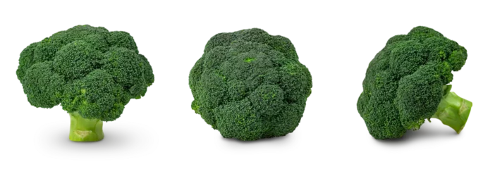 Poster Fresh Broccoli cut out on transparent png © hrm