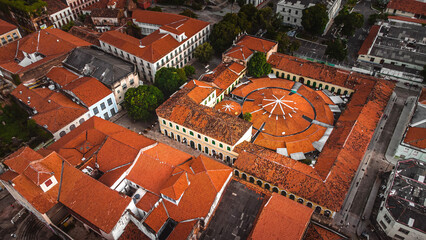 Centro Histórico São Luís Maranhão Patrimônio UNESCO Colonial Azulejos Fachadas Taipa Telhados Venezianas Abandonado Palácio Leões Sede Governo Estado Palácio La Ravardière Prefeitura Drone Aérea