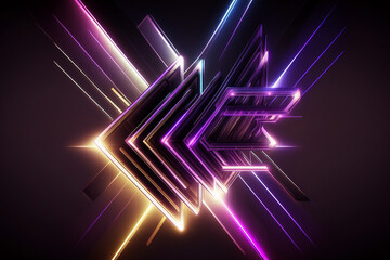 Obraz premium neon abstract background 04