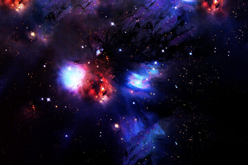 Beautiful space nebula. Elements of this image furnishing NASA.