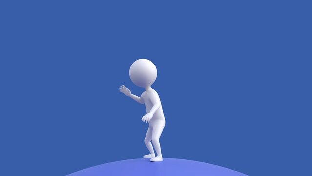 puppet man sends magical energy