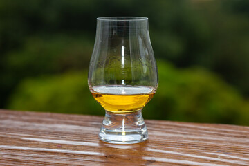 single malt scotch whisky in glencairn glass