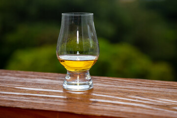 single malt scotch whisky in glencairn glass