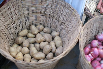 basket of potatoes