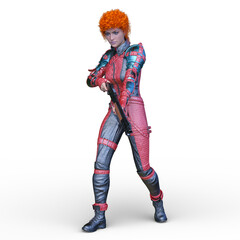 Fototapeta premium サイバーウーマン