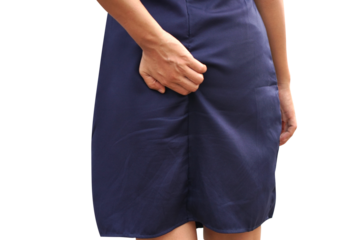 woman having anal itching