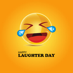 Happy World Laughter Day vector illustration post design