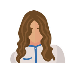 Stylish businesswoman on white background