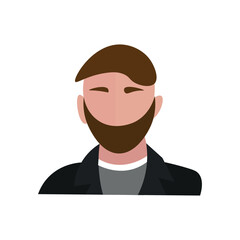 Stylish man on white background