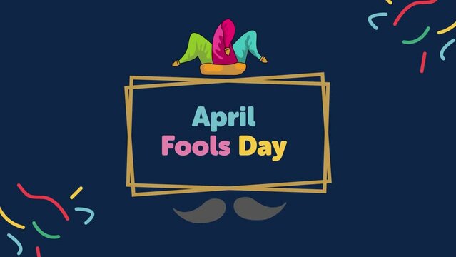 Social media video animation templates for April fool's day. April fool's day party. 