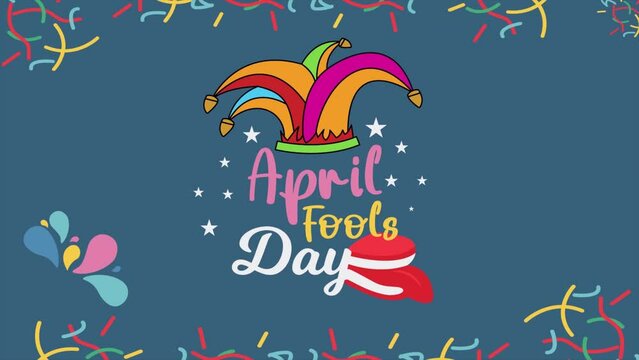 April 1, joke, April fool's day background animation
