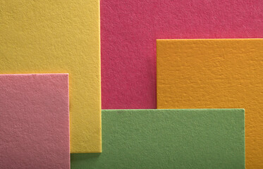 Fototapeta premium texture of multi-colored paper macro with lines.close-up of cardboard paper in different colors and shades for wallpaper banner background