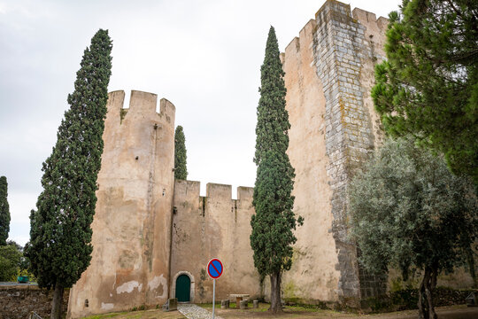 the medieval castle of Alvito town, district of Beja, Alentejo, Portugal - December 2022