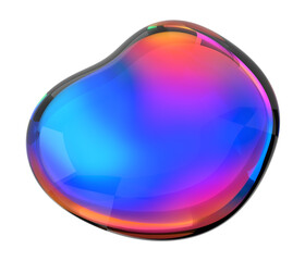 Colorful bubble, 3d render