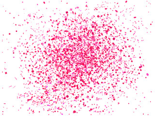 Naklejka premium Festive pattern with confetti. Holiday texture from glitters. Luxury colored frame. Print for banner, flyer, poster and textile
