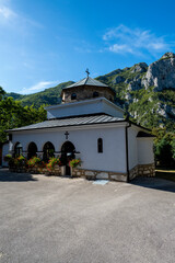 Orthodox Christian Monastery. Serbian Monastery of the Transfiguration (Manastir Preobrazenje). 14th century monastery located on Ovcar Mountain, near Ovcar Banja, Serbia, Europe